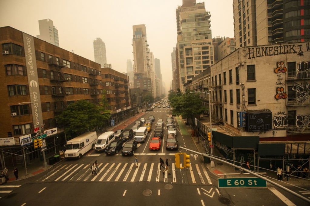 Panorama. Se esperaba que el humo regresara al área de Nueva York a partir de este jueves por la noche, según la oficina del Servicio Meteorológico Nacional en Upton, Nueva York. 