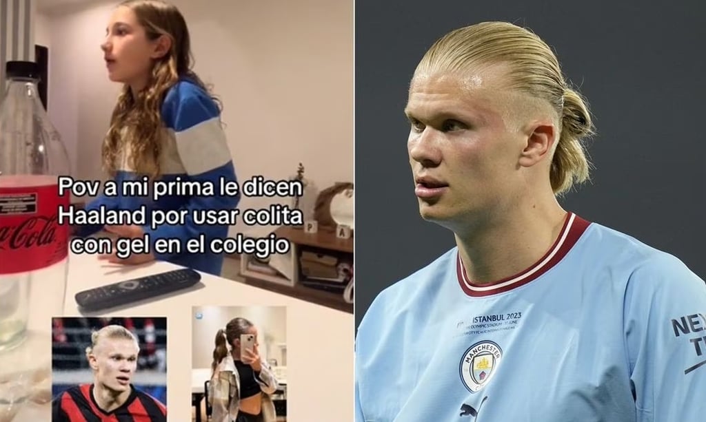 VIDEO: Niña se enoja tras ser llamada Erling Haaland por su peinado