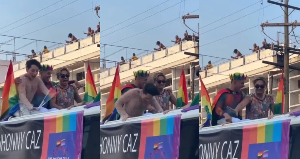 VIDEO: Kunno sufre tremenda caída durante Marcha del Orgullo en Monterrey