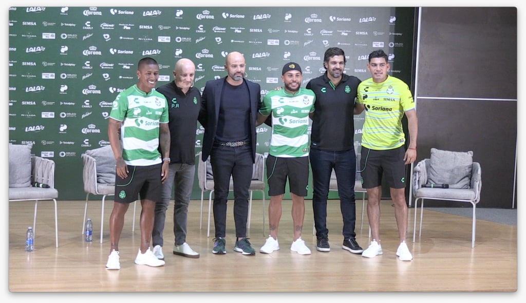 Santos Laguna presenta a sus refuerzos; Pablo Repetto deja claras sus intenciones para para el Apertura 2023