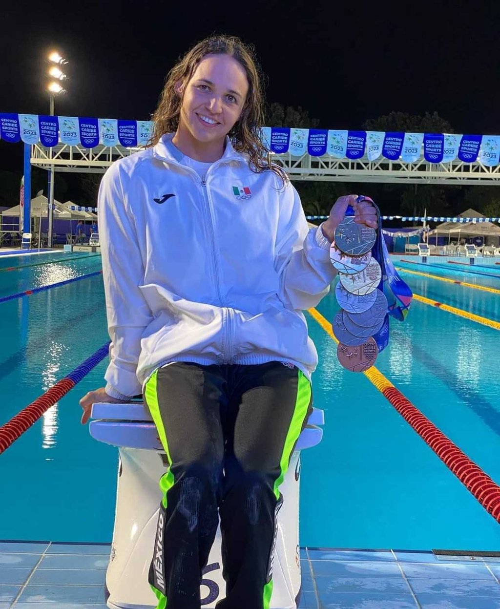 Medallista. María José Mata Cocco conquistó ocho preseas en los Juegos Centroamericanos y del Caribe San Salvador 2023.