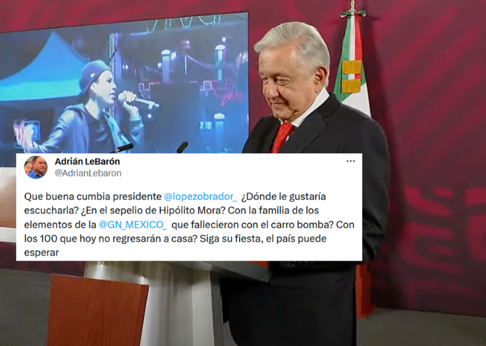 'Siga su fiesta, el país puede esperar', reprochan a AMLO por video musical en mañanera
