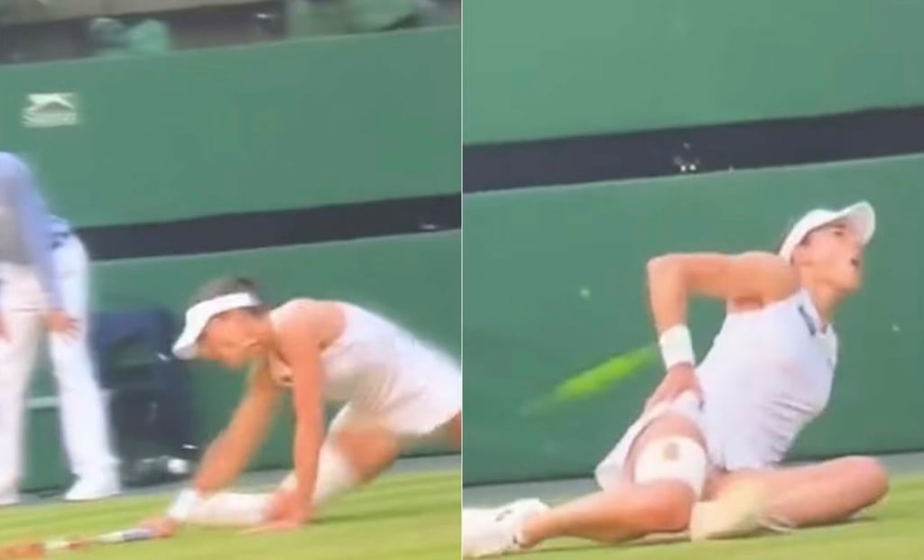 VIDEO: La terrible lesión de Alizé Cornet en Wimbledon