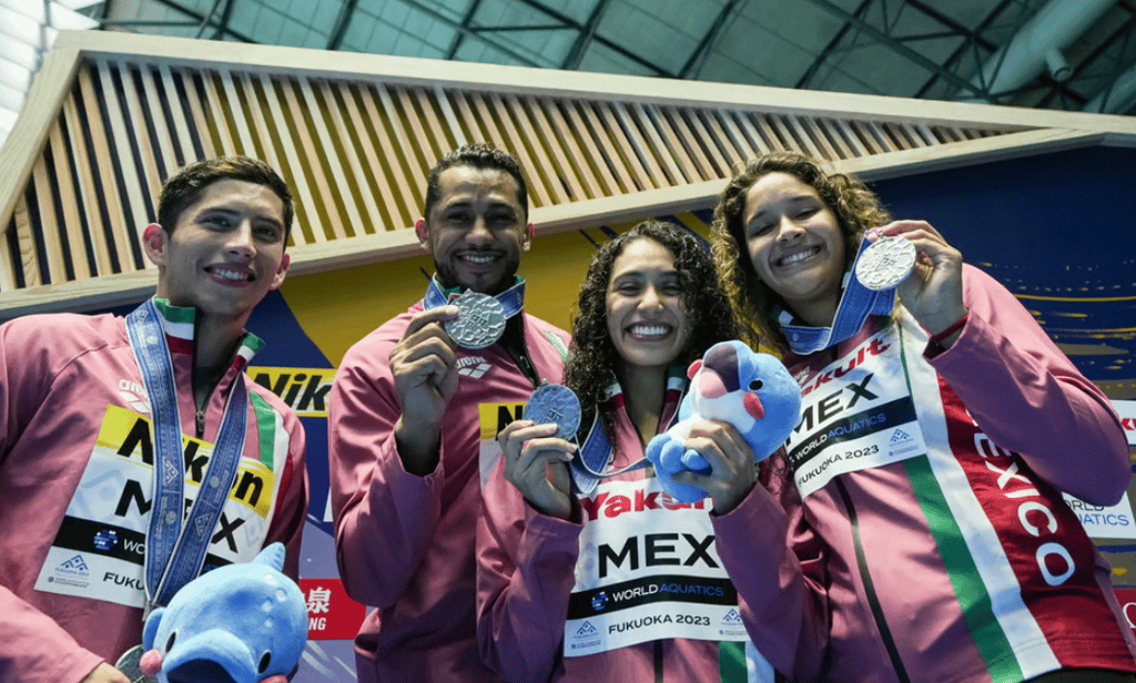 Tercera medalla de plata para México en Fukuoka