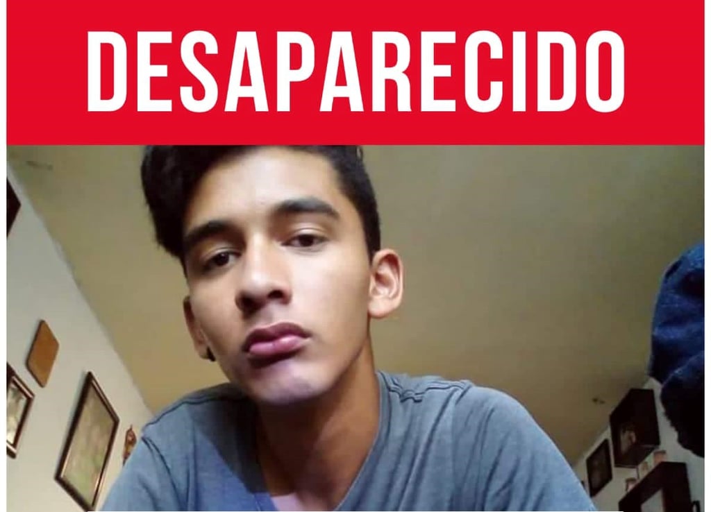 Solicitan ayuda para localizar a joven desaparecido en Durango