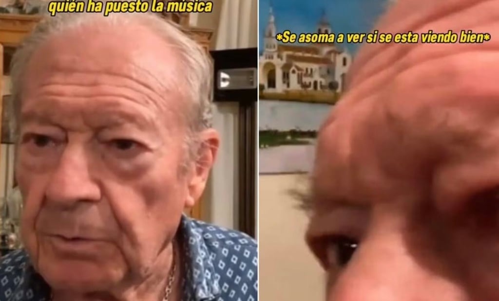 Abuelo se hace viral en su primera transmisión 'en vivo' de TikTok