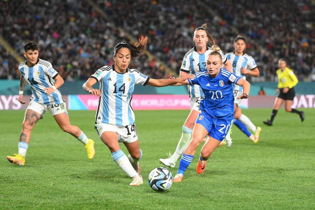 Azzurri. La selección de Italia derrotó a la de Argentina.