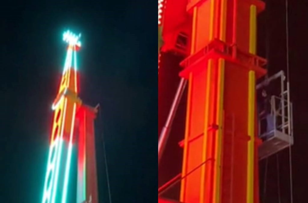 VIDEO: Falla juego mecánico de la Fenadu y usuarios permanecen en las alturas 