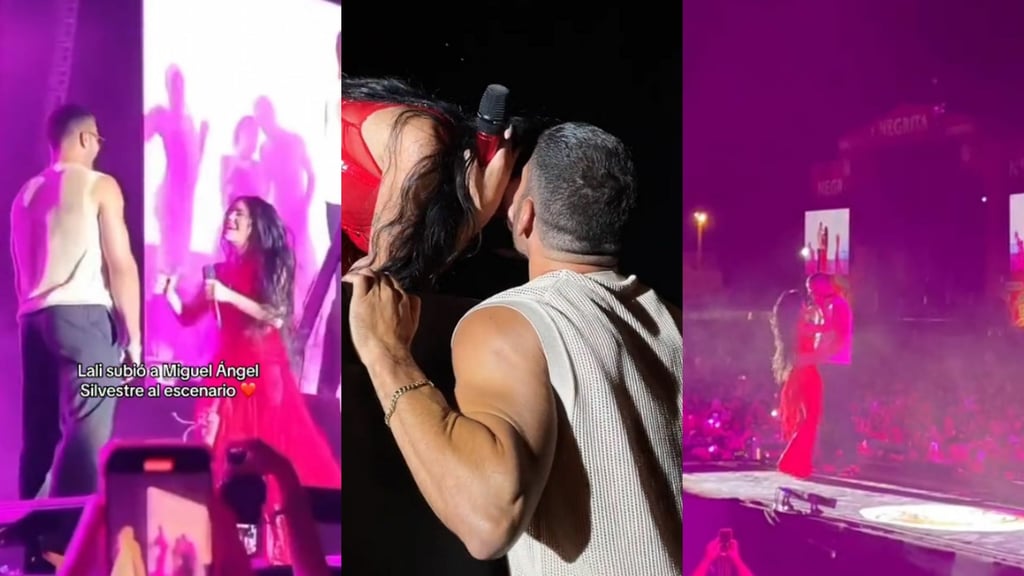 Miguel Ángel Silvestre y Lali Espósito se besan en pleno 'show'