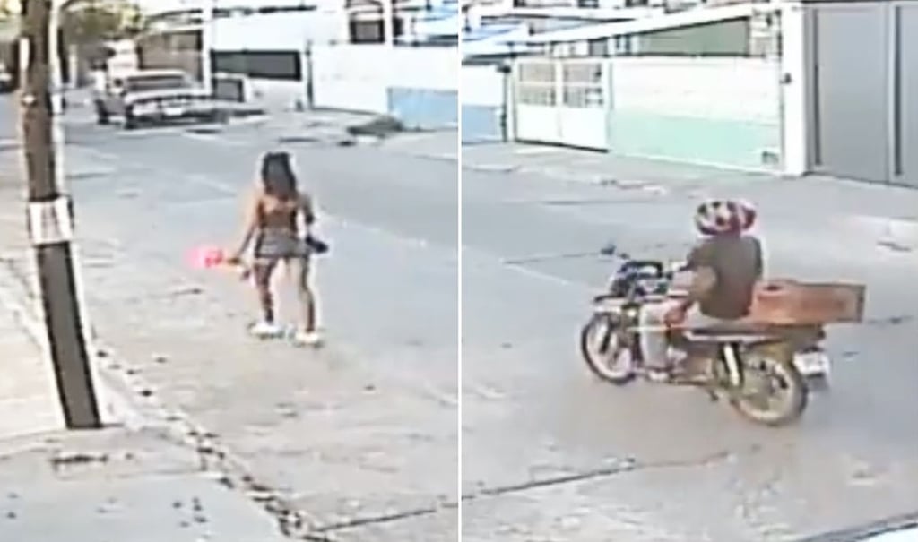 VIDEO: Motociclista ataca a mujer con un picahielos en San Luis Potosí