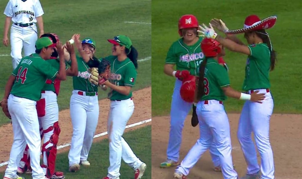 VIDEO: Selección Mexicana de Beisbol Femenil festeja su avance en la Copa del Mundo