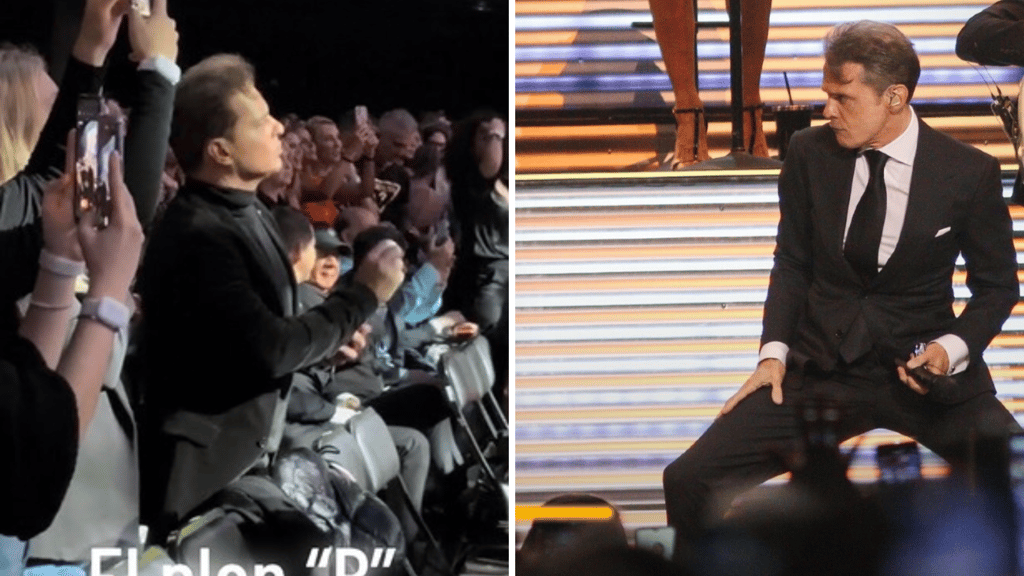 ¿Plan B? exhiben a presunto doble de Luis Miguel en uno de sus conciertos