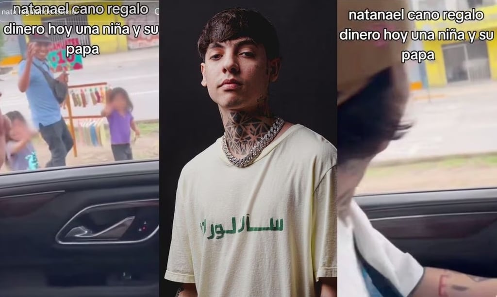 VIDEO: Natanael Cano regala fajo de dólares a niña en semáforo y fans le 'aplauden'