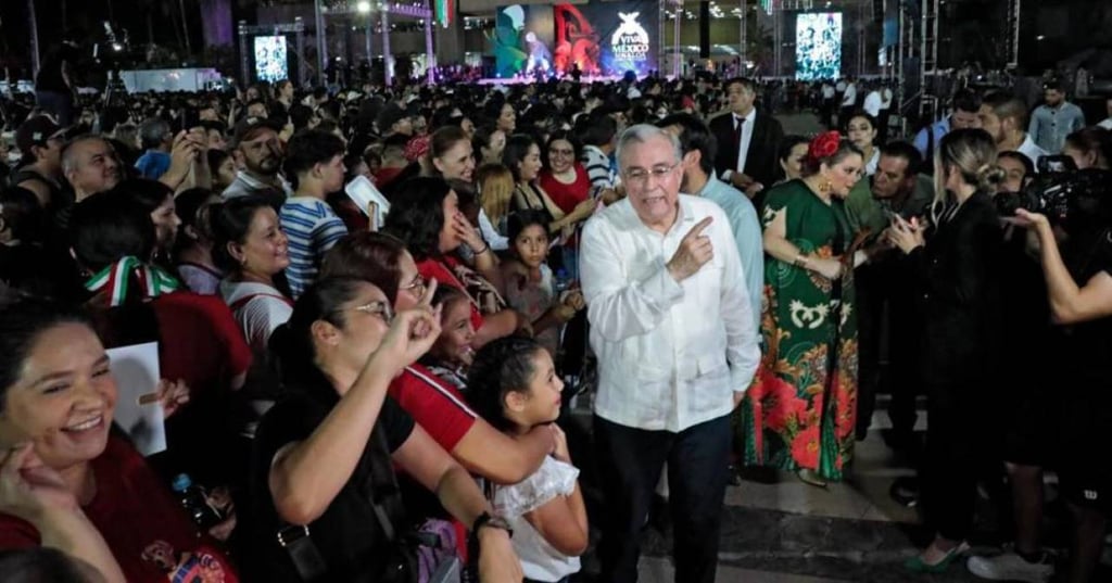 Postura. Rocha Moya, quien convivió en forma directa en la explanada de Palacio de Gobierno con varias de las más de 25 mil personas que asistieron a presenciar el tradicional Grito de Independencia, indicó que no espera que dicha extradición tenga efectos negativos en la entidad.
