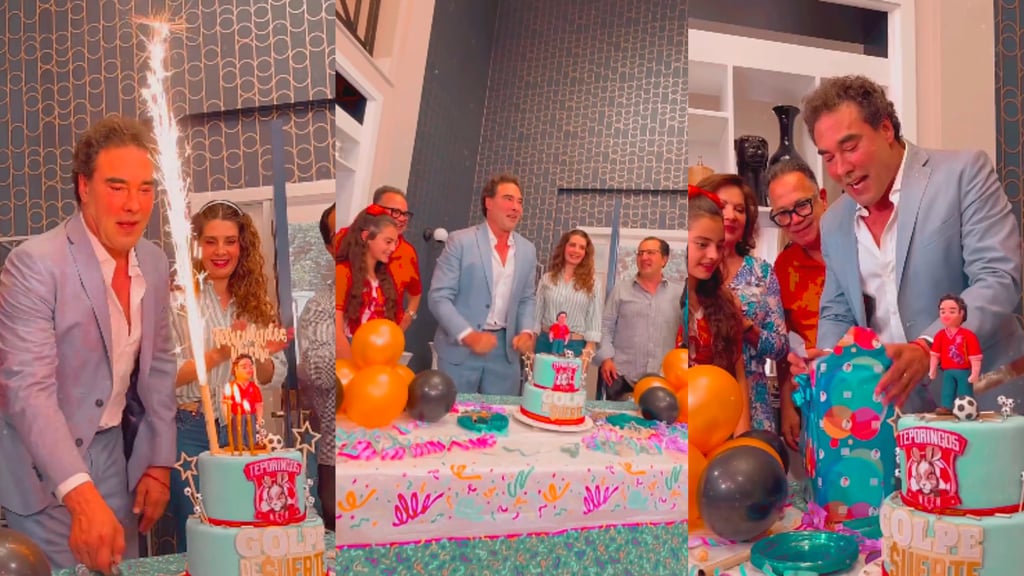 Celebran el cumpleaños de Eduardo Yáñez en medio de las grabaciones de Golpe de suerte