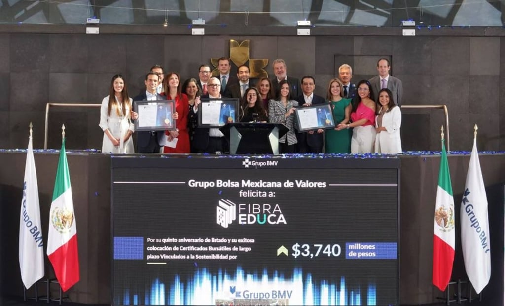 Tiempo. Los bonos de Educa, que tienen una vigencia de 3, 7 y 10 años, cotizan bajo la clave de pizarra 'EDUCA 23L', 'EDUCA 23-2L' y 'EDUCA 23UL', respectivamente.