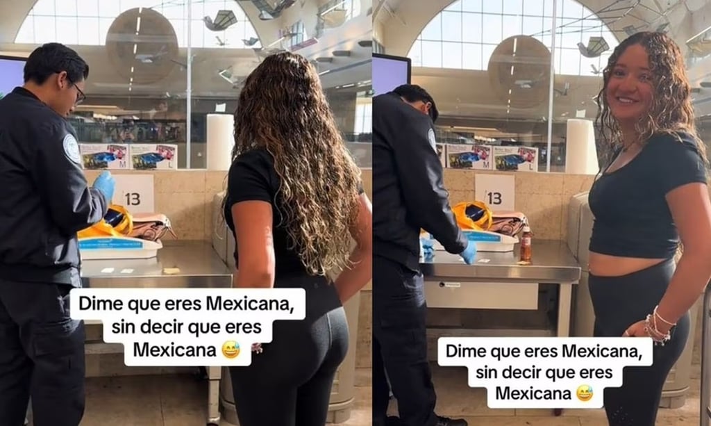 VIDEO: 'Detienen' a mexicana en aeropuerto por llevar bote de Tajín