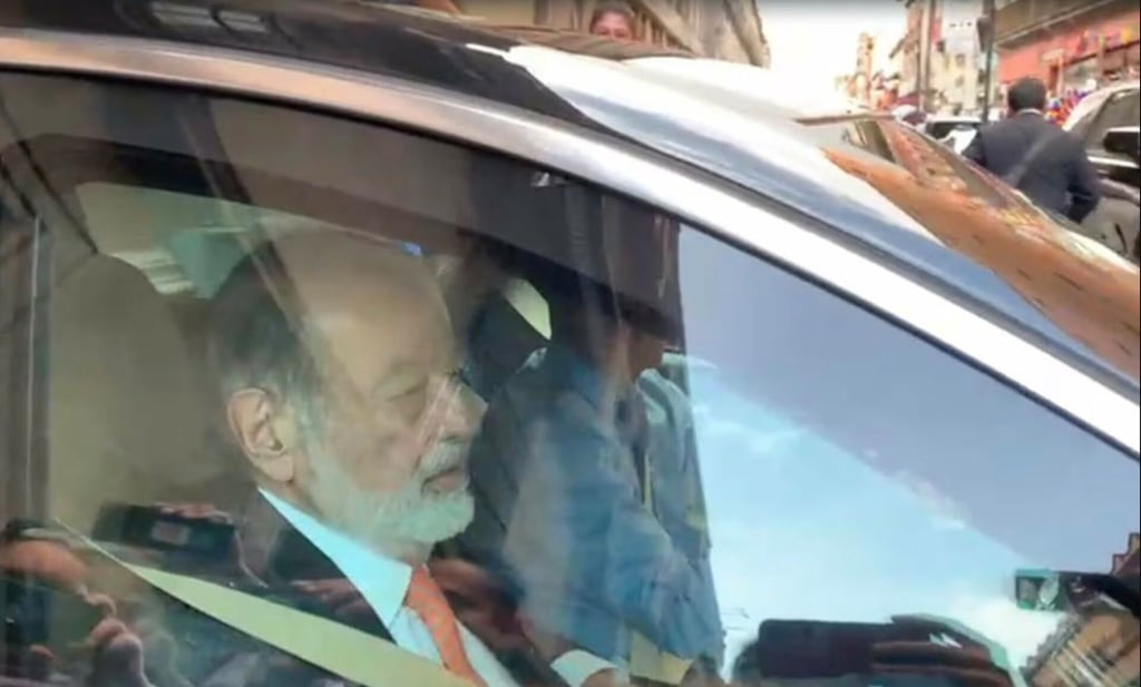 Concluye reunión de AMLO con Carlos Slim en Palacio Nacional