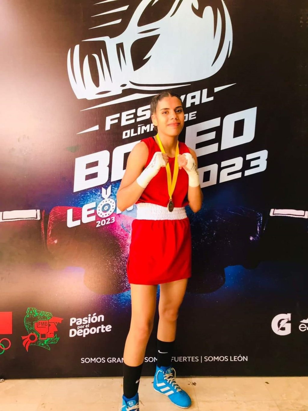 Nominación. Valeria Amparán, una boxeadora duranguense aspirante al PED 2023.