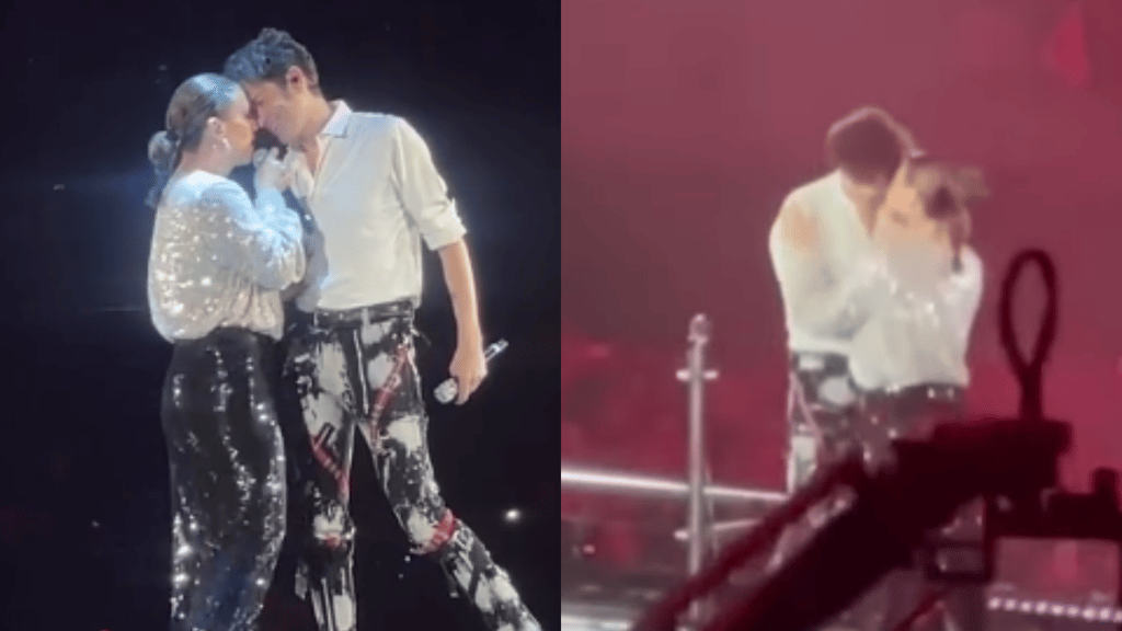 Benny Ibarra y Angélica Vale sorprenden al besarse en los 90's pop tour