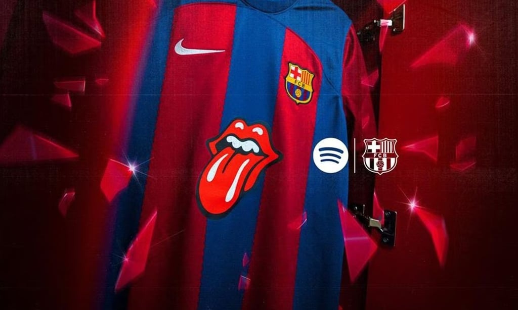 La lengua de los Rolling Stones aparecerá en la playera del Barcelona