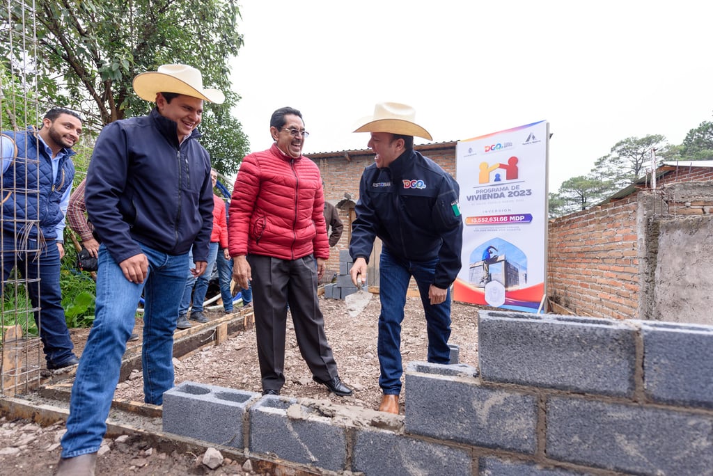 Proyecto. Lleva Gobernador acciones de vivienda a colonias vulnerables de la periferia de El Salto, Pueblo Nuevo.