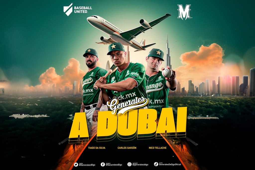 Tres Generales jugarán en Dubai