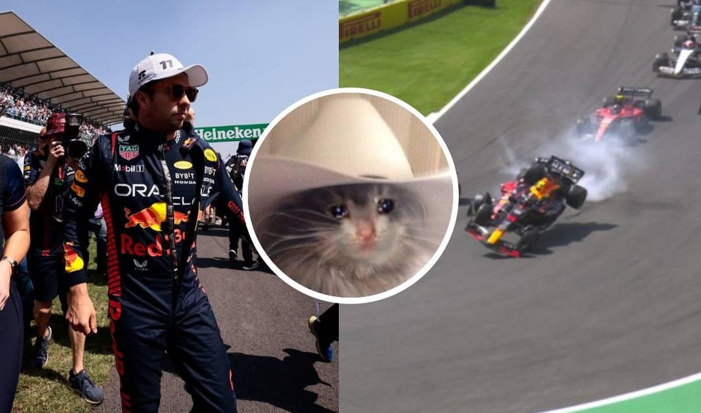 'Mi primera chamba': los memes que dejó el accidente de 'Checo' Pérez en el GP de México