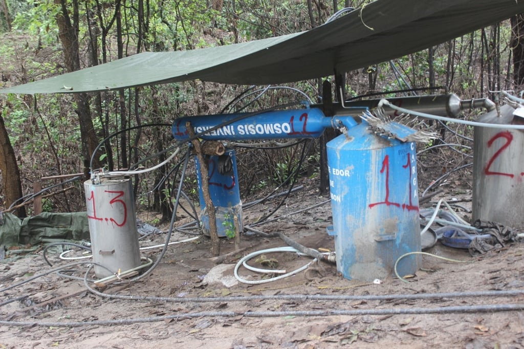 Aseguran narcolaboratorio en Tamazula