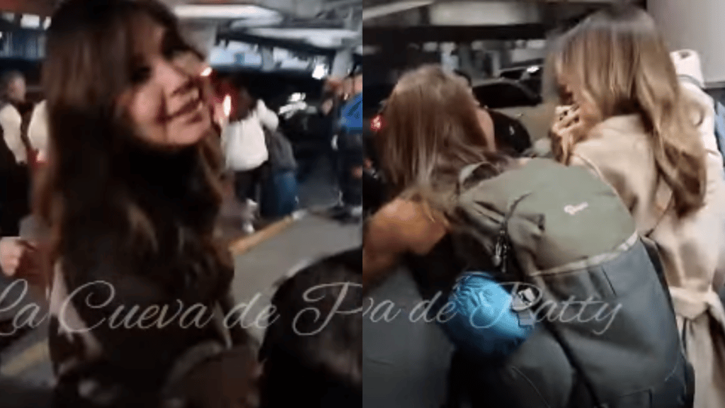 Llegada de Myrka Dellanos a México provoca caos en el aeropuerto; ¡terminó en el suelo!