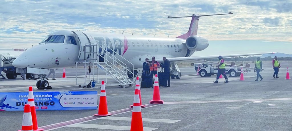 Durango llega a 10 destinos aéreos que salen y entran a su aeropuerto