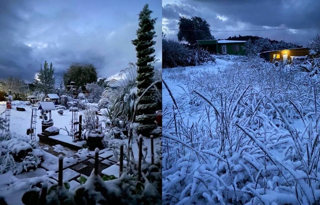 Reportan presencia de nieve en 15 comunidades de tres municipios de Durango