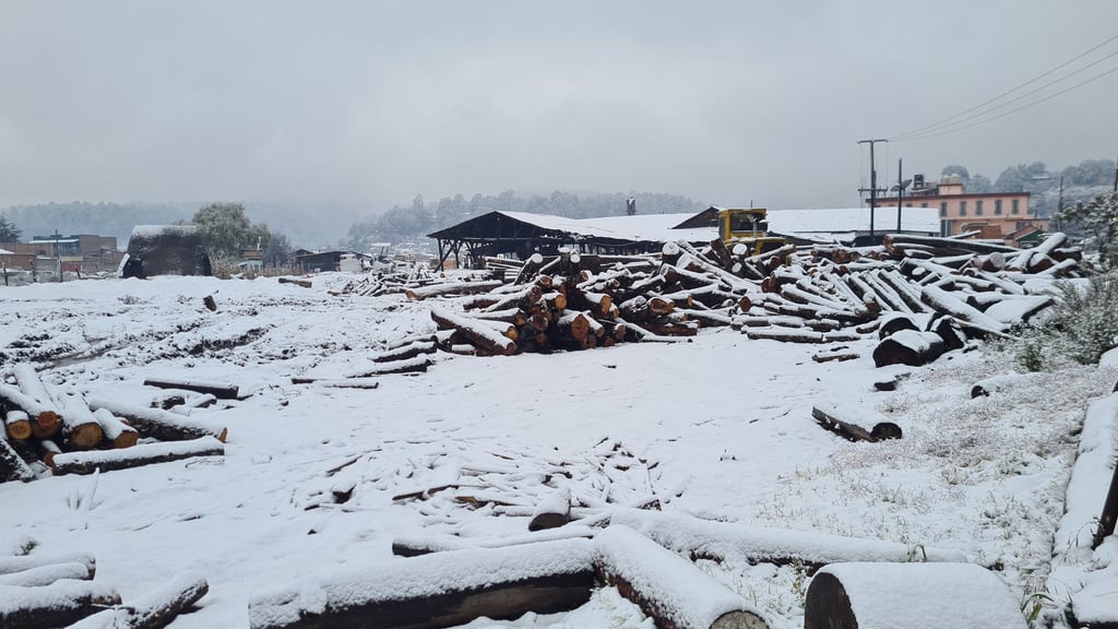 Asciende a 17 la cifra de municipios de Durango que reportan nieve