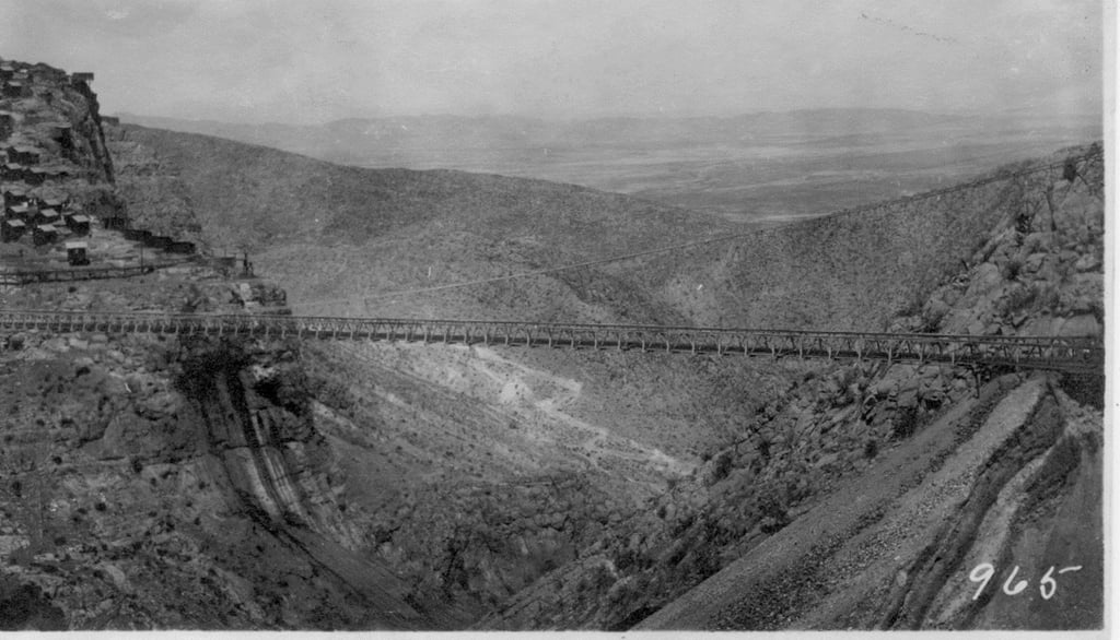 Puente de Ojuela, Ojuela, Dgo. C. 1909.