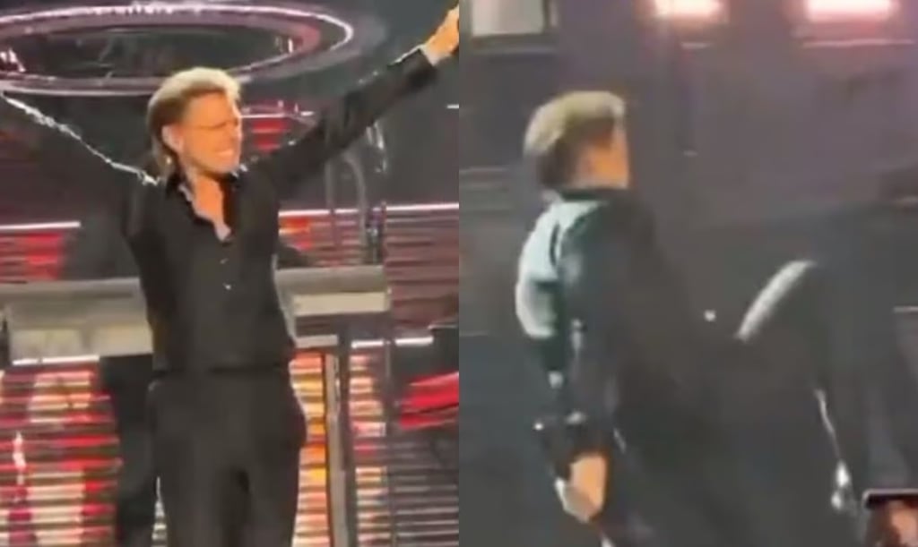 VIDEO: Luis Miguel se cae en plena presentación en vivo en la CDMX