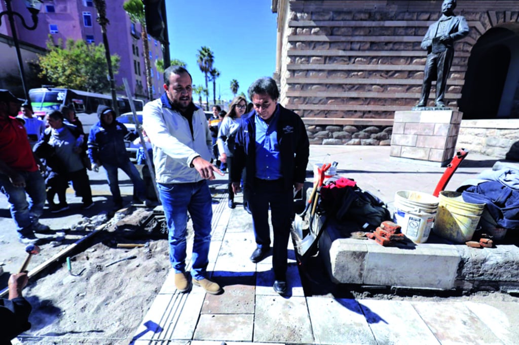 Obra. Próximos a concluir la primera etapa en las calles Bruno Martínez y Juárez, del Centro Histórico.