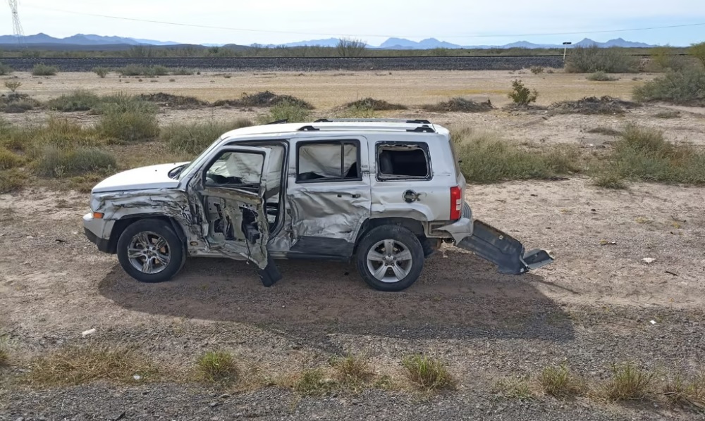 Se registra aparatoso choque sobre carretera Bermejillo-Ceballos; conductor responsable huyó