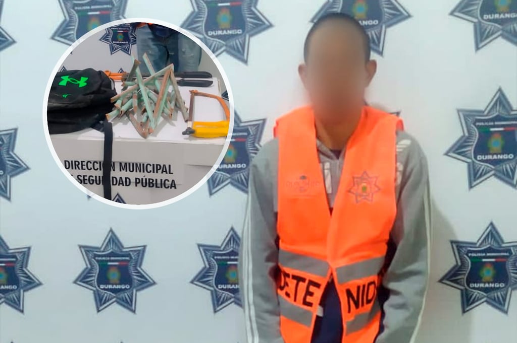 Sujeto entró a robar la tubería de una escuela