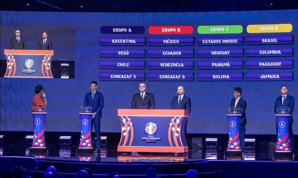 Sortean grupos para la Copa América 2024