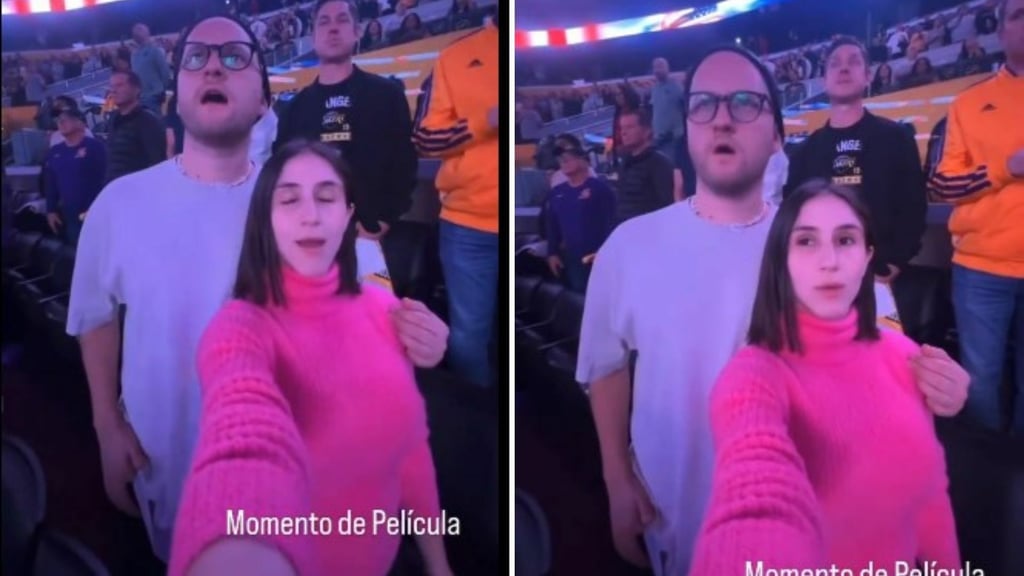 La actriz mexicana Nashla Aguilar se encuentra en el ojo del huracán, luego de ser criticada en redes sociales por compartir un video donde canta el himno de Estados Unidos junto con su pareja.