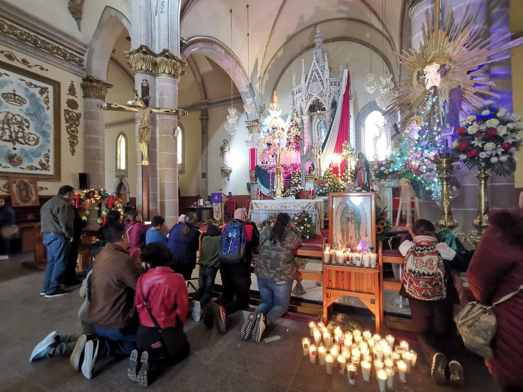 Peregrinos llegaron hasta el Santuario de la Virgen de Guadalupe para agradecer