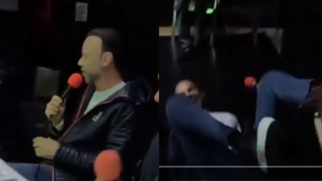 VIDEO: 'Zague' sufre caída durante la transmisión del partido entre México y Colombia