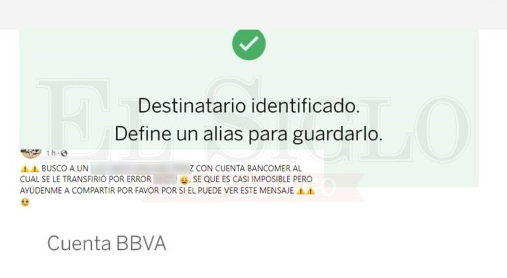 Duranguense busca a cuentahabiente al que le transfirió más de 4 mil pesos por error
