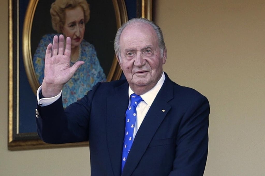 Regreso. Juan Carlos I voló desde Ginebra con la infanta Cristina a bordo de un avión privado, modelo Bombardier.
