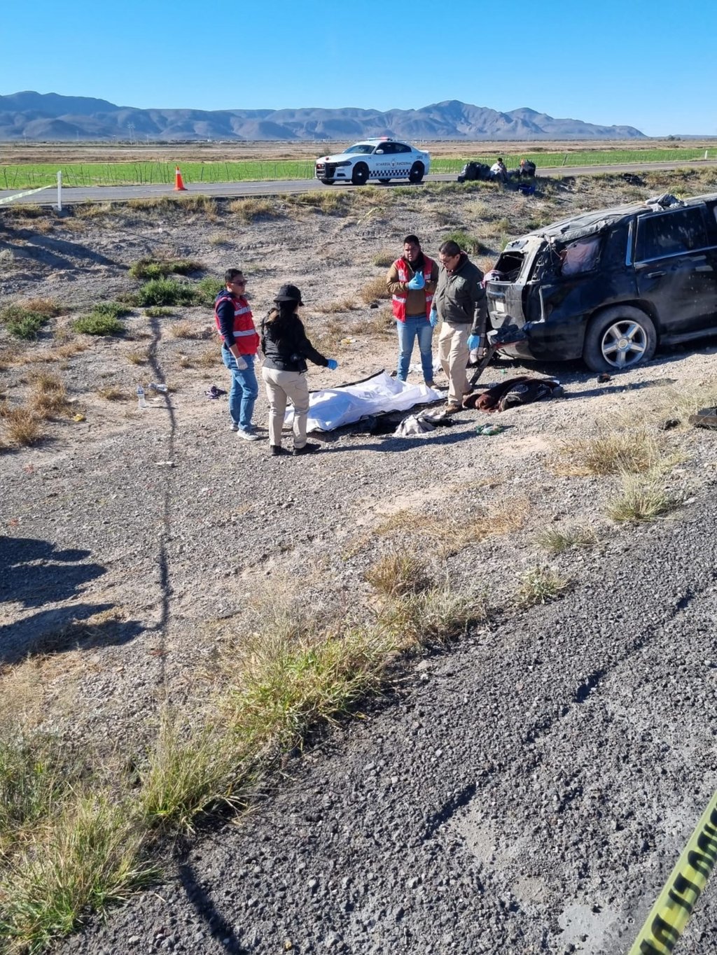 Punto. El accidente ocurrió cerca de las 13:00 horas en el kilómetro 46 + 800 de la autopista Gómez Palacio-Jiménez. 