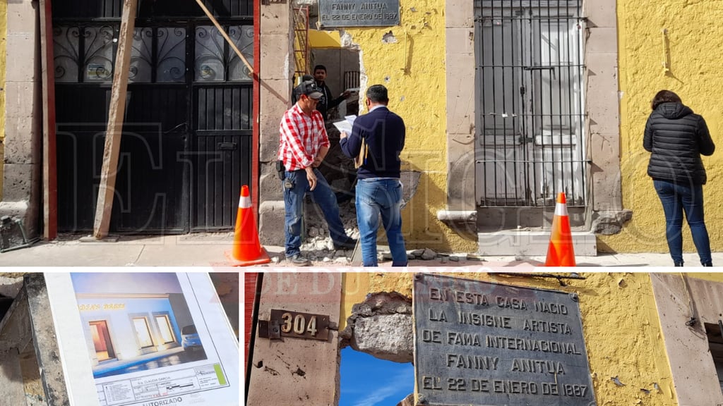Inspeccionan permisos para obra en casa donde nació la duranguense Fanny Anitúa