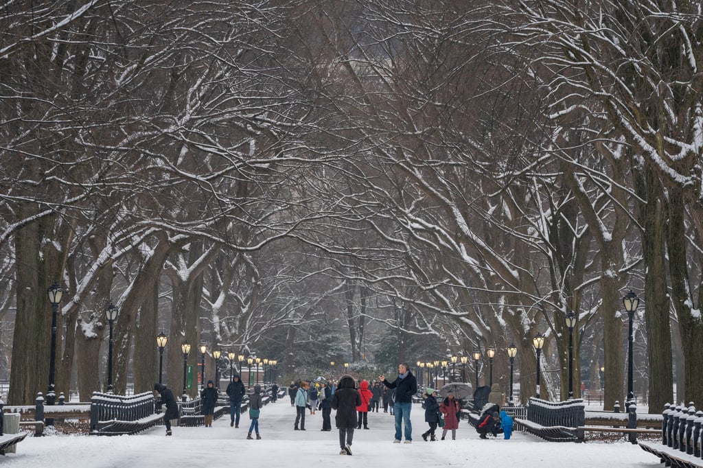 FOTOS: Nueva York se viste de blanco con la primera nevada en casi dos años