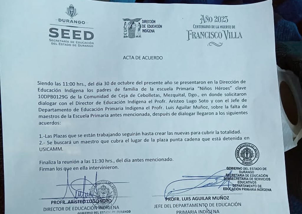 Segundo día de cierre de una escuela indígena pidiendo maestros