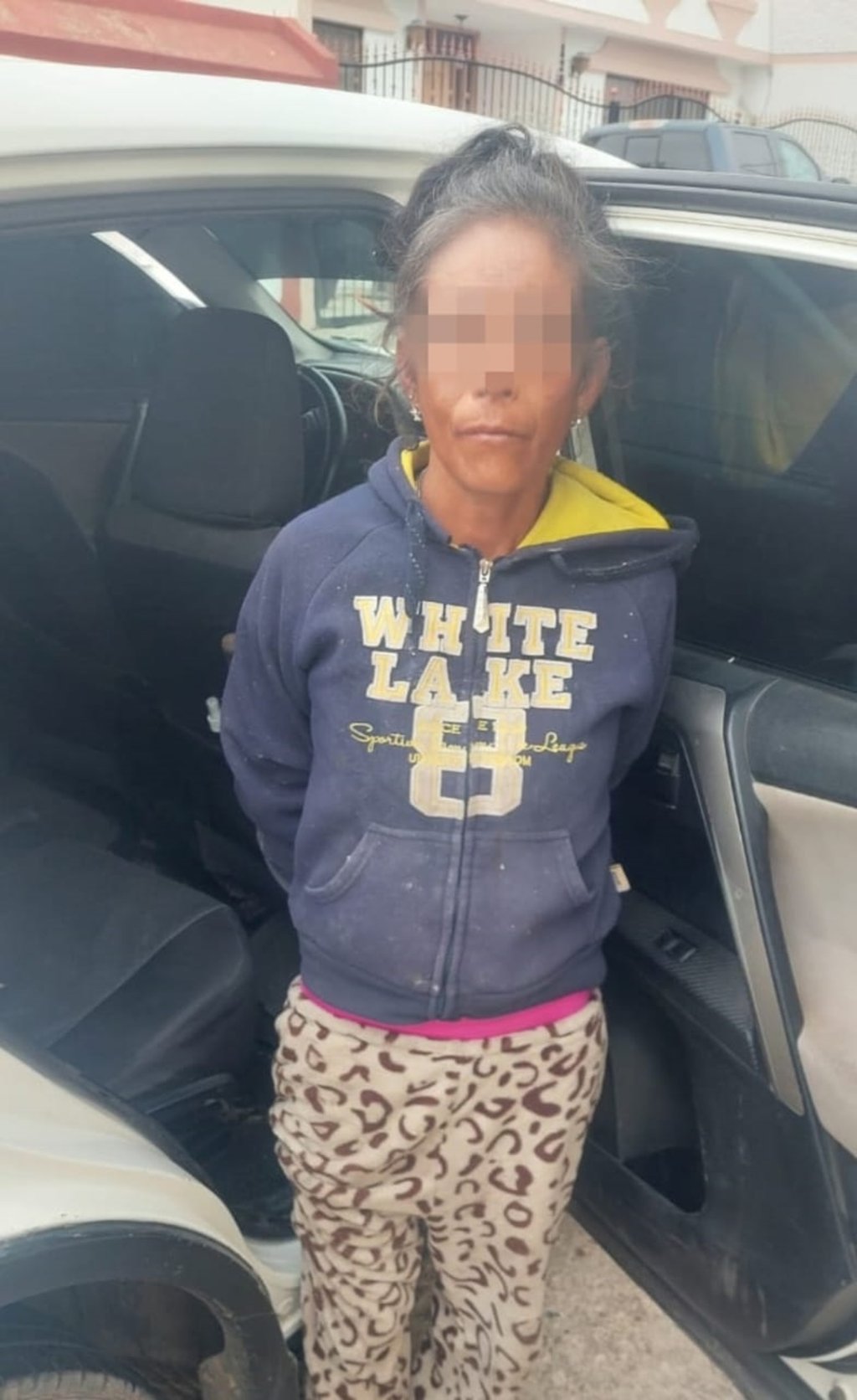 La presunta responsable del incendio del auto fue detenida.