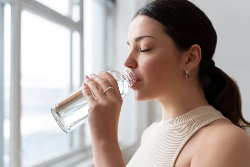 ¿Sirve tomar agua antes de comer?